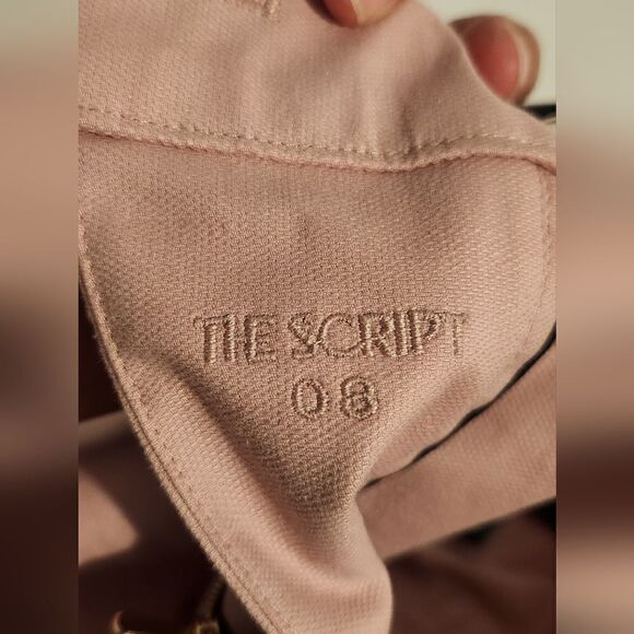 The Script Chiara Wide Leg High Rise Pants in Rose Size 8 - Picture 4 of 13